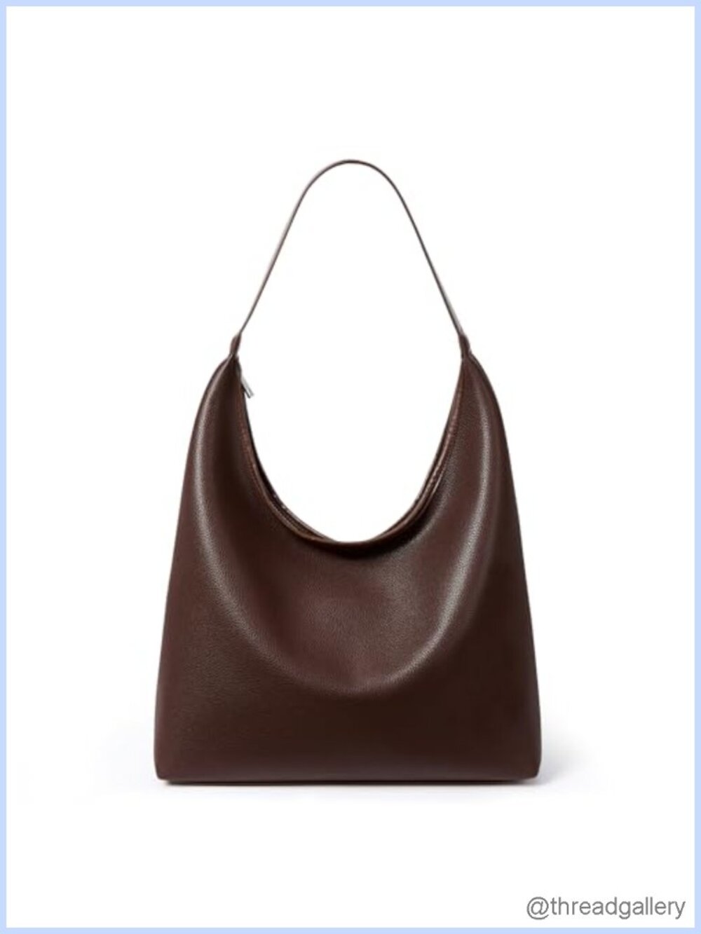 Large Hobo Bag Soft Vegan Leather Shoulder Tote Full Zip Work Travel